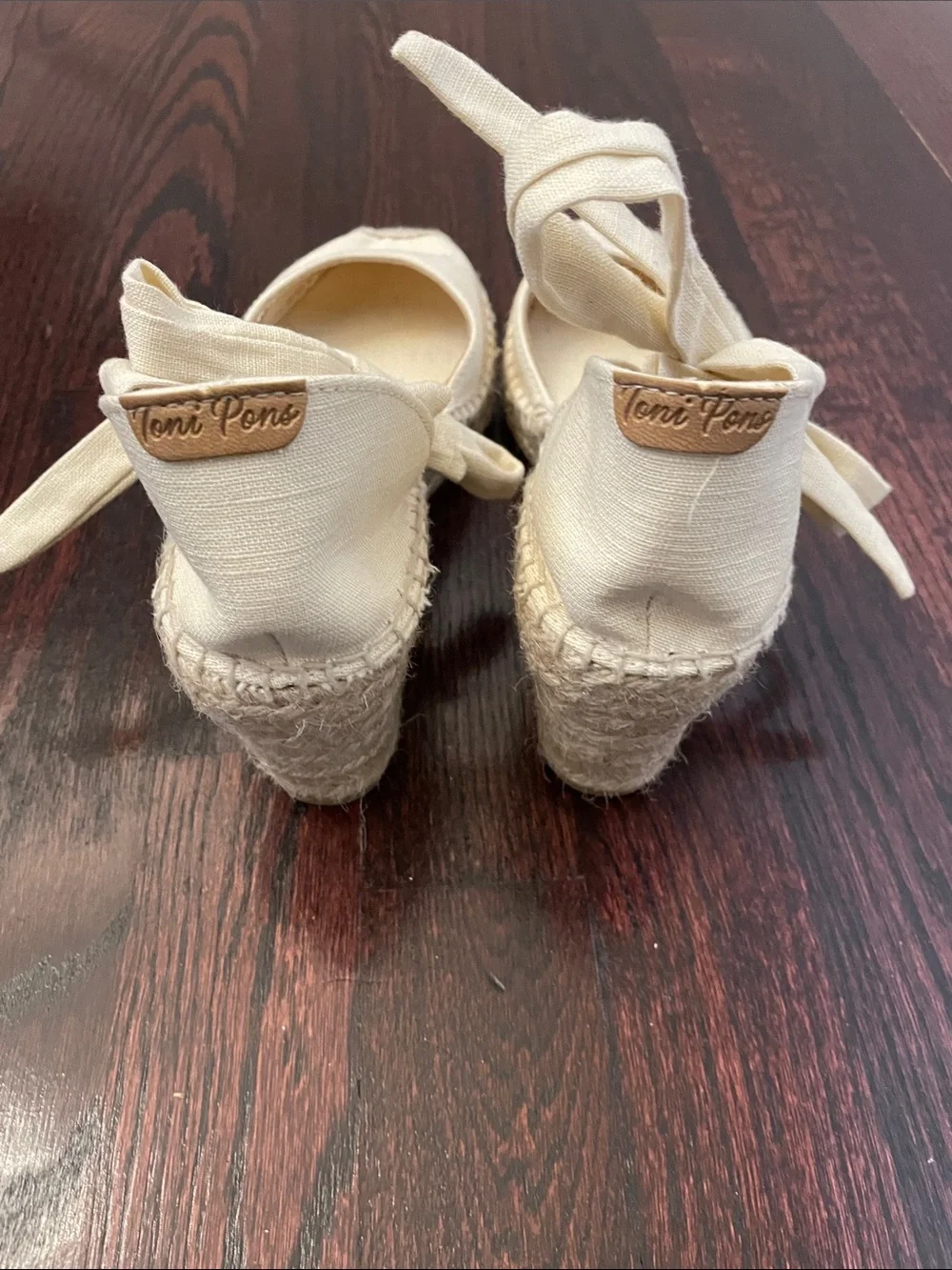 Toni Pons Julia Wraparound Espadrille Wedge — Cream